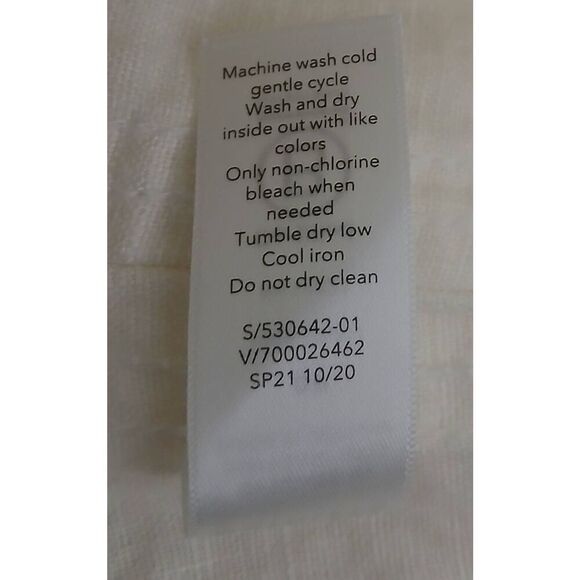 Athleta womens size 0 petite Cabo 100% linen jogger cream color - Picture 8 of 8